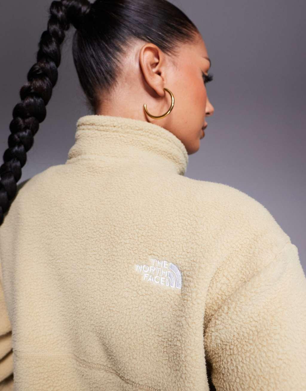 The North Face Yumiori quarter zip fleece in brown Product Image