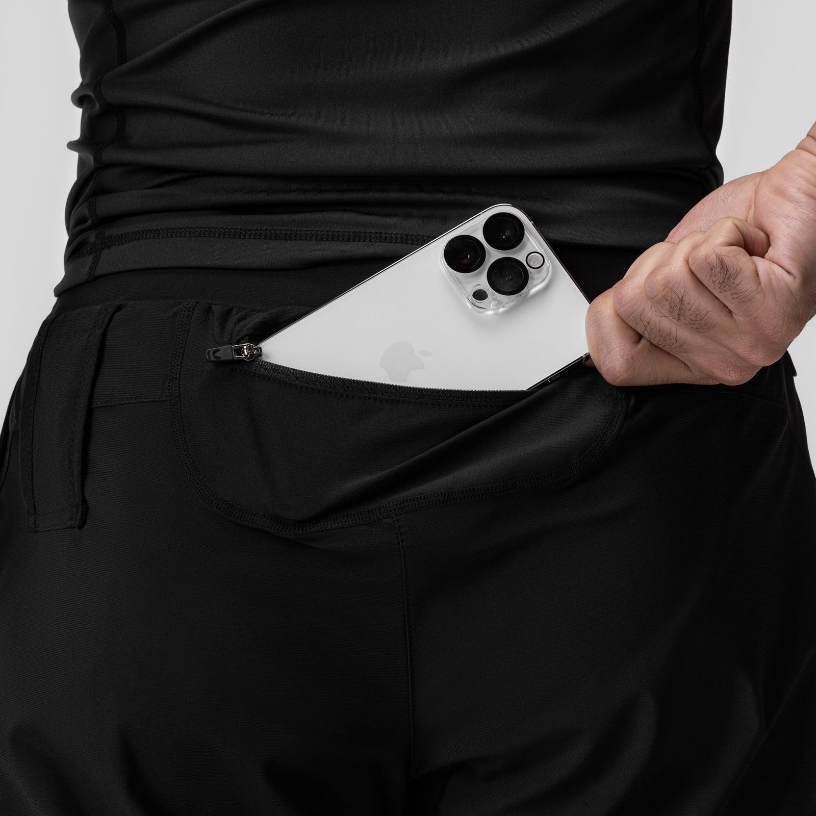 0823. Tetra-Lite® 7" Linerless Short - Black "Space Bracket" Male Product Image