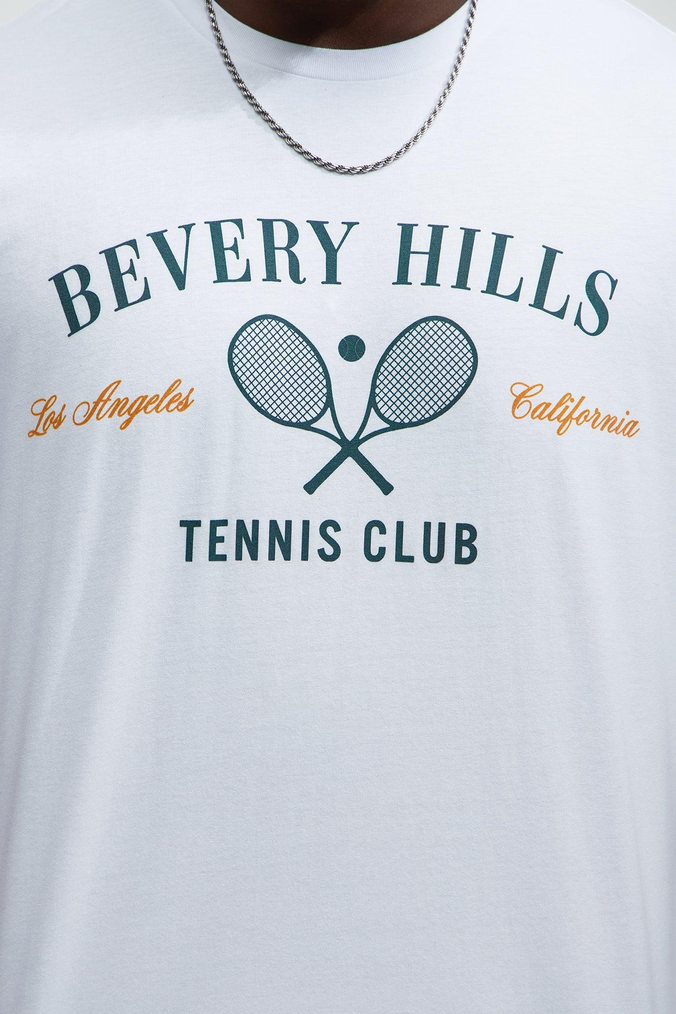 Bev Hills Tennis Club Short Sleeve Tee - White Product Image