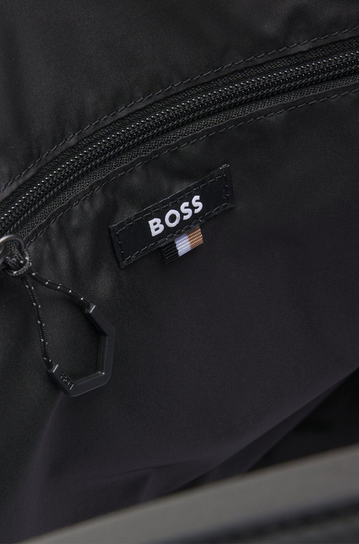 Reflective-detail holdall in faux leather Product Image
