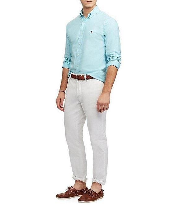 Polo Ralph Lauren Slim-Fit Solid Stretch Oxford Long-Sleeve Woven Shirt Product Image