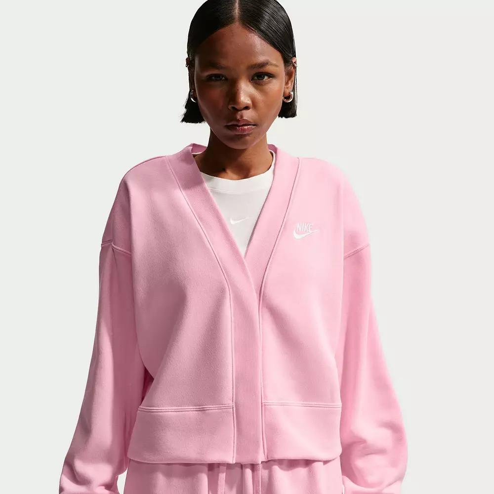 Women's Nike Club Fleece Loose Cardigan,  Product Image