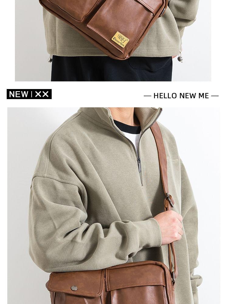 Faux-Leather Crossbody Bag Product Image