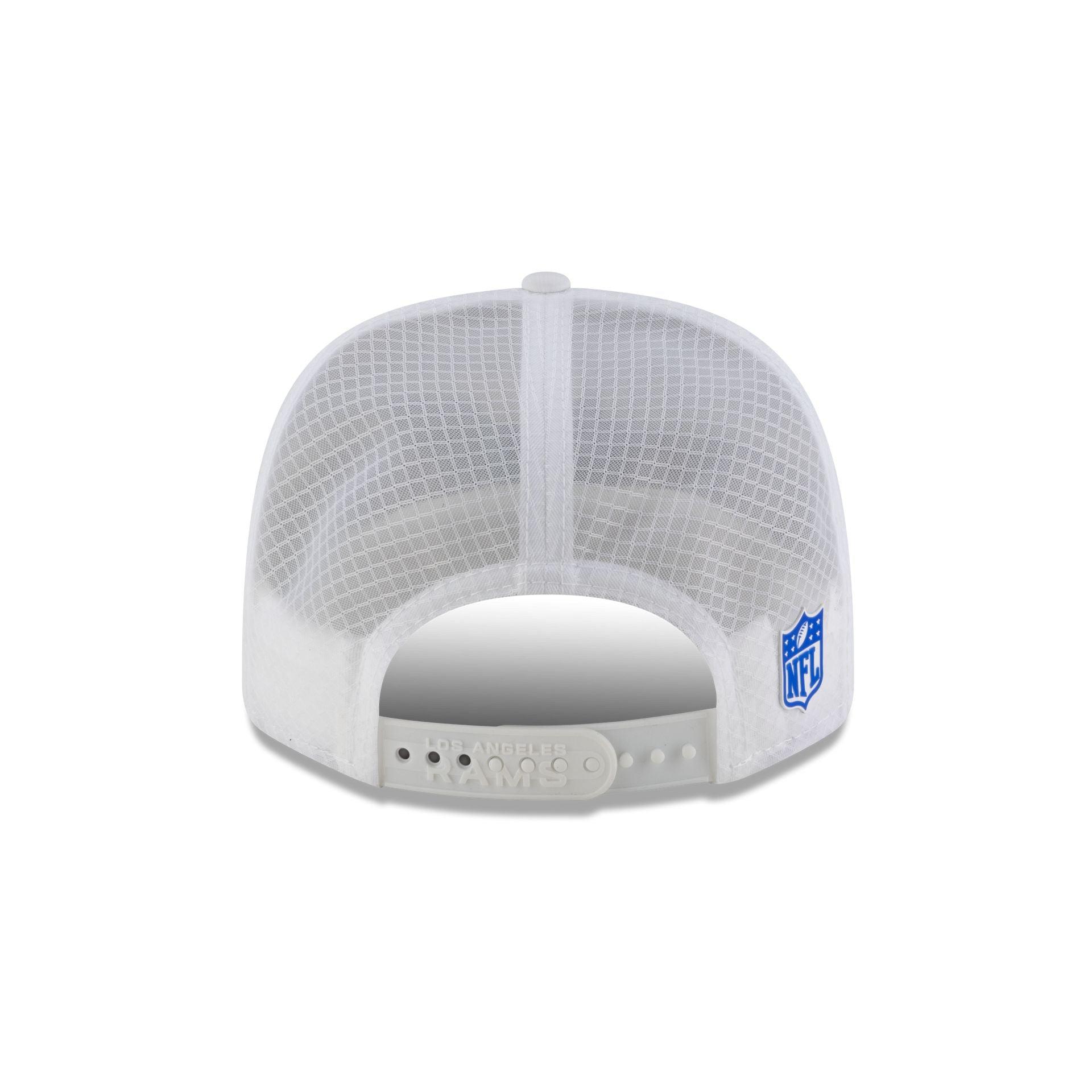 Los Angeles Rams 2025 Sideline Hot Weather White 9SEVENTY Trucker Hat Male Product Image