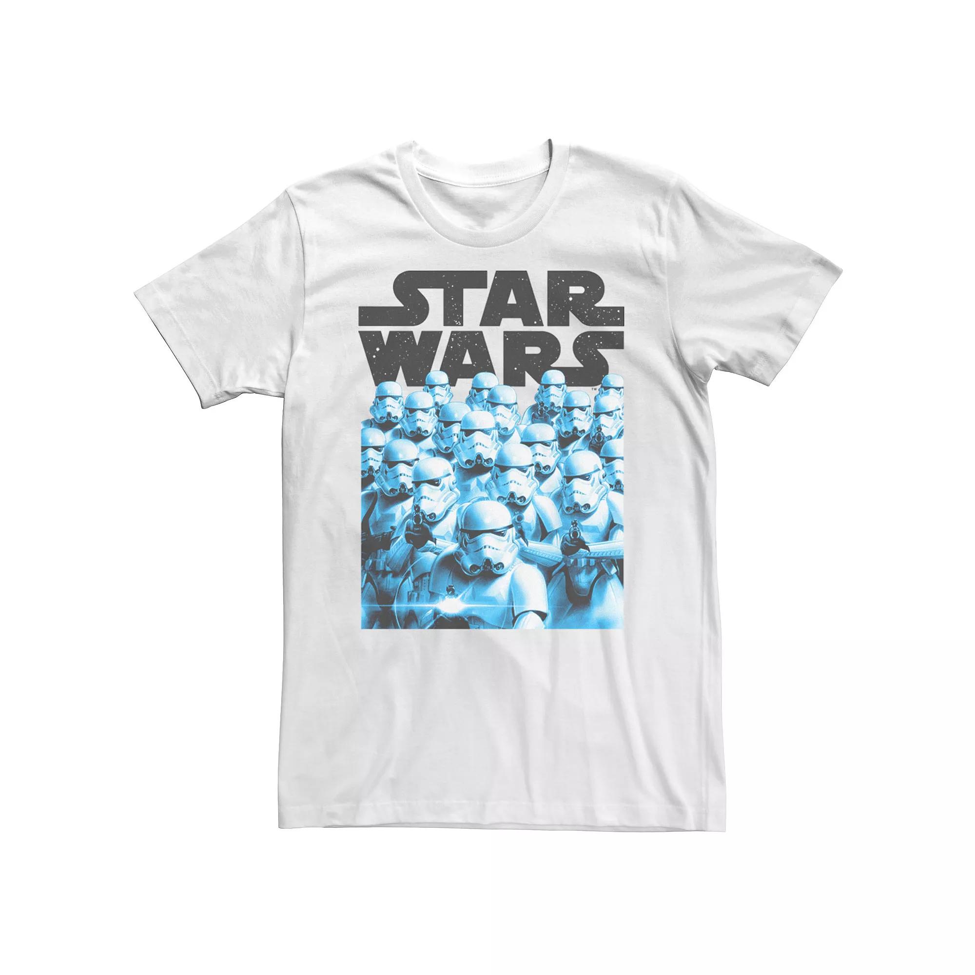 Men's Star Wars Many Storm Troopers Poster Tee, Size: Small, White Product Image