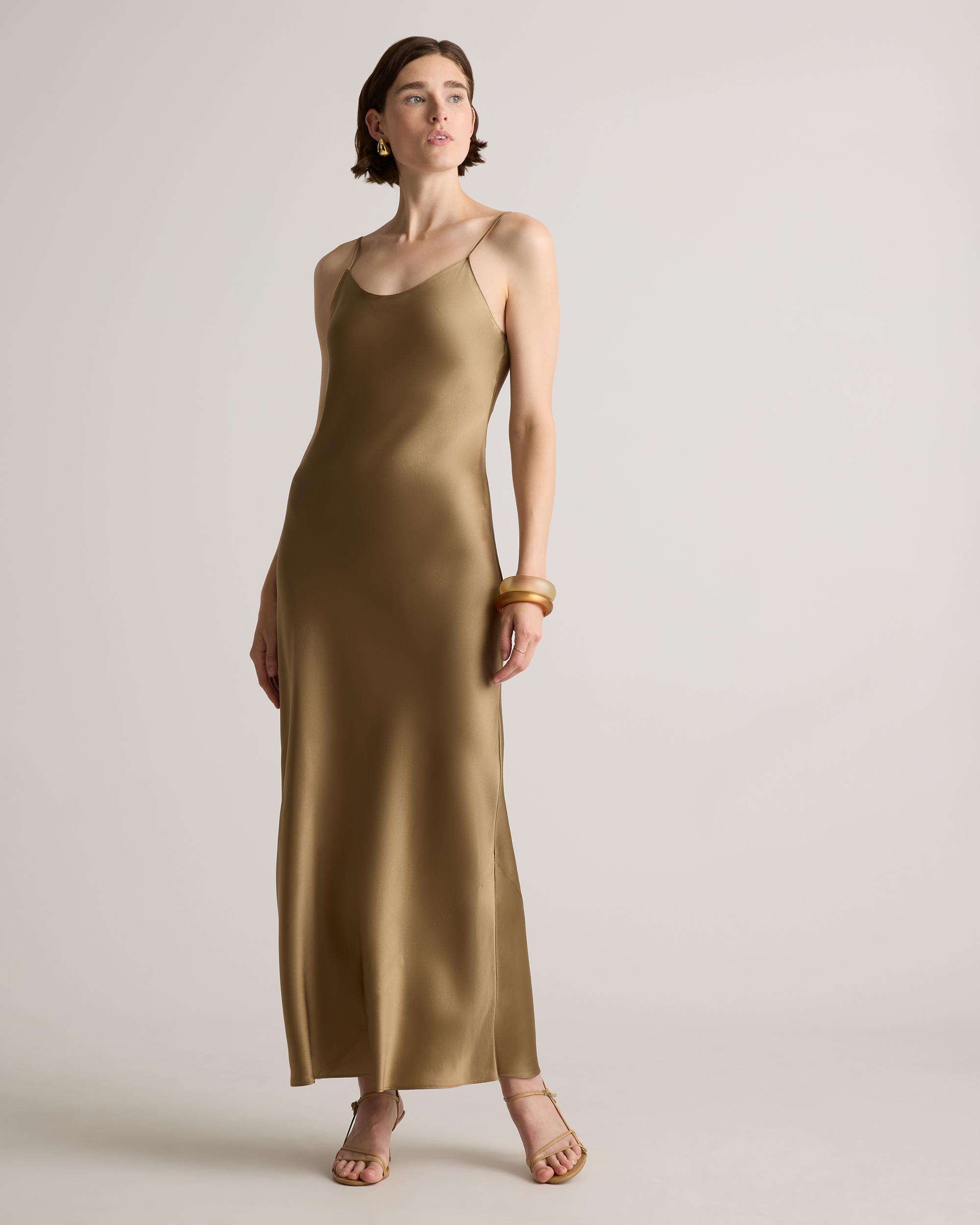 Quince | Women's Maxi Slip Dress Size XS, Mulberry Silk Product Image