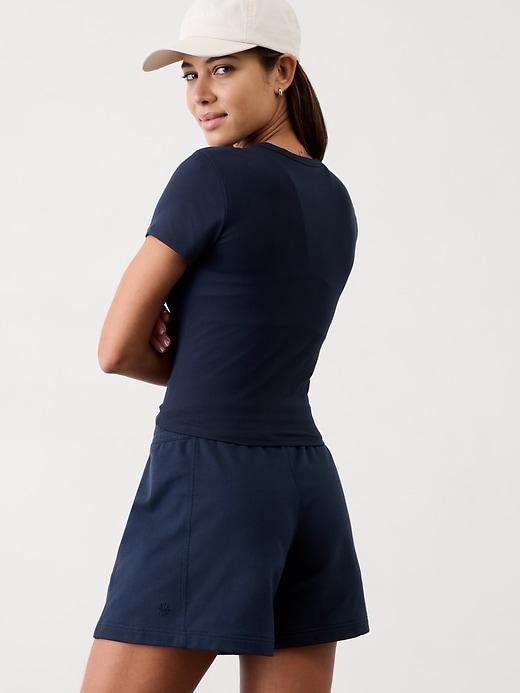 Signature Rib Crop Tee Product Image