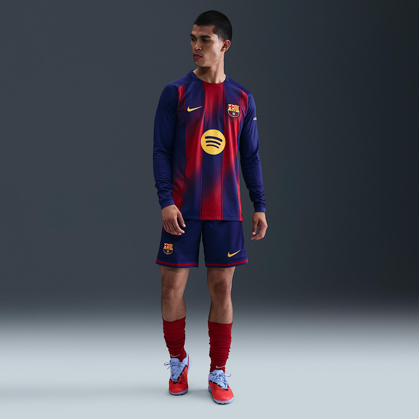 FC Barcelona 2025/26 Stadium Home Men's Nike Dri-FIT Soccer Replica Shorts Product Image
