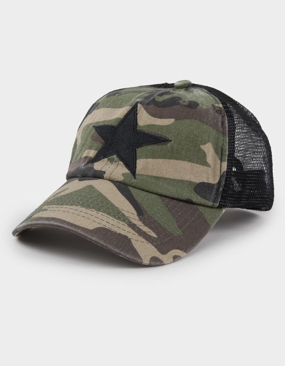 Star Camo Womens Trucker Hat - CAMO Product Image