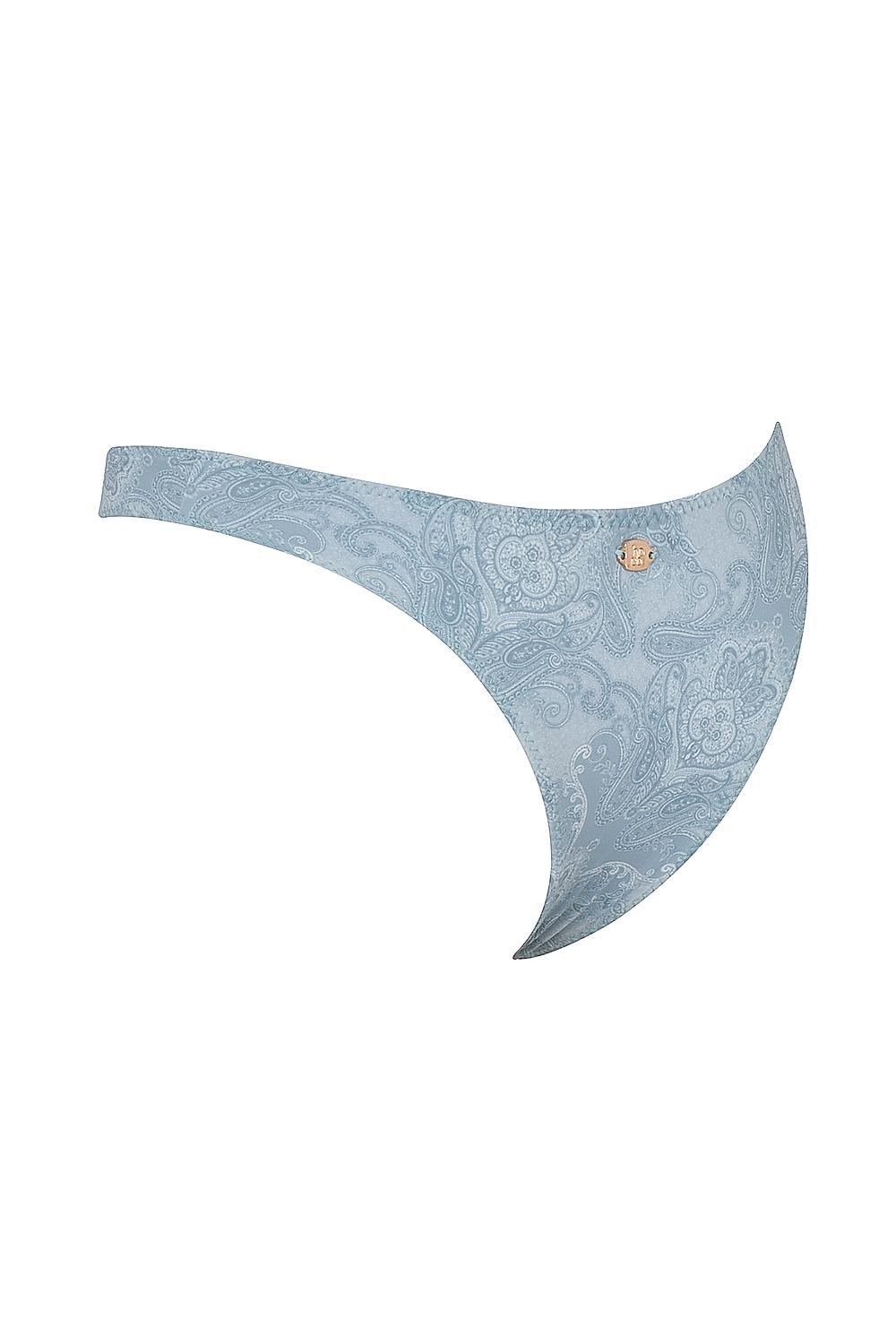 Capri  blue paisley high leg bikini bottom Product Image