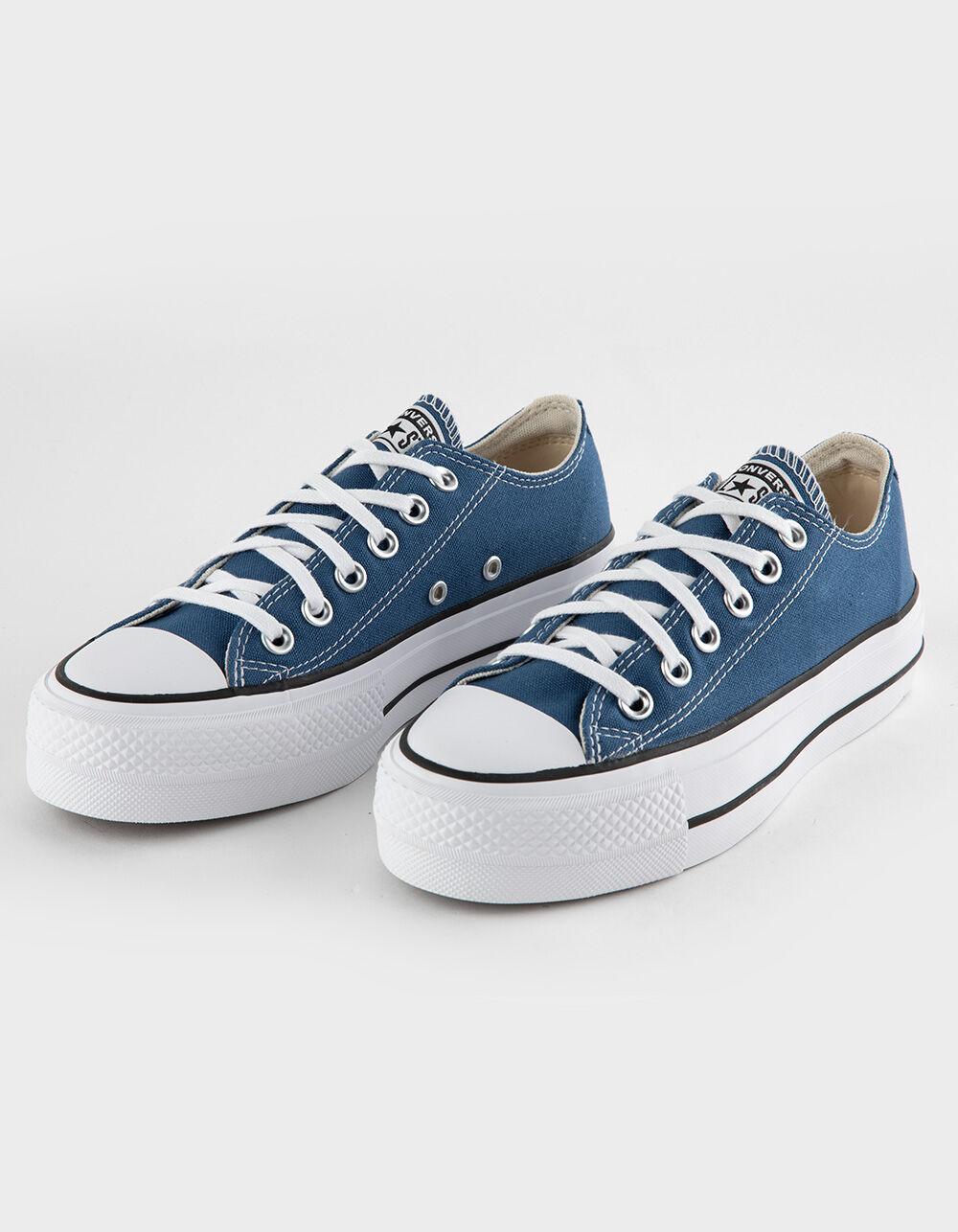 CONVERSE Chuck Taylor All Star Lift Womens Platform Shoes - BLUE Product Image