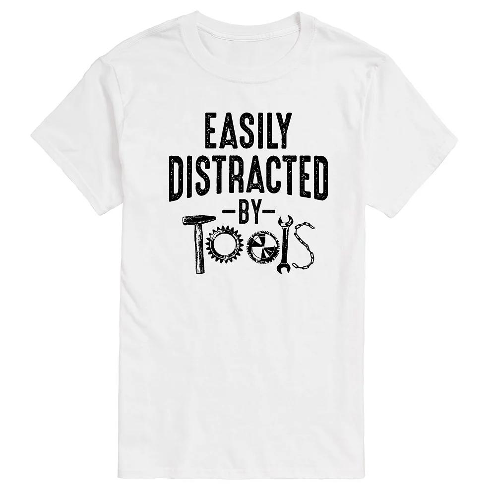 Big & Tall Easily Distracted By Tools Graphic Tee, Men's,  Product Image
