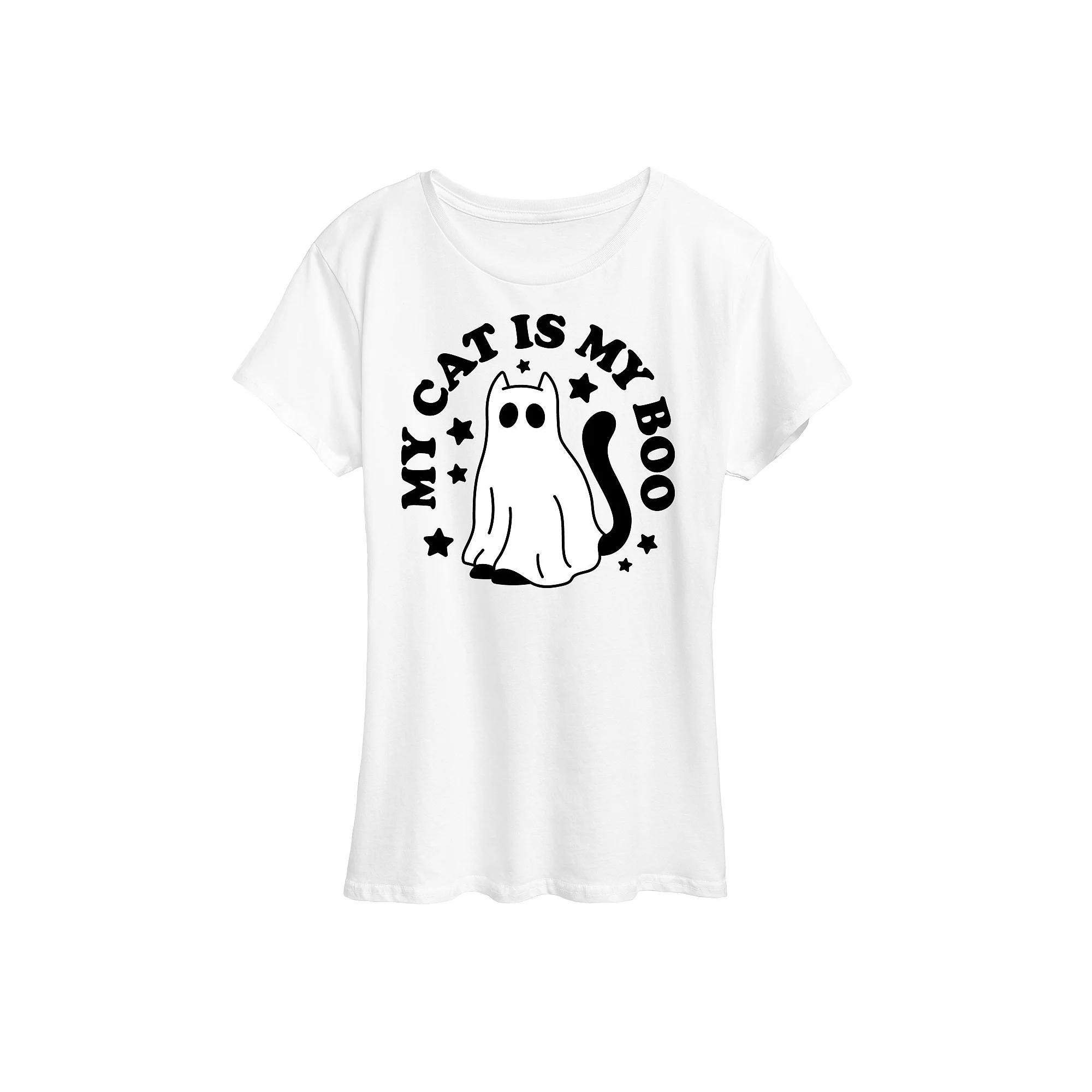 Women's My Cat Is My Boo Graphic Tee,  Product Image