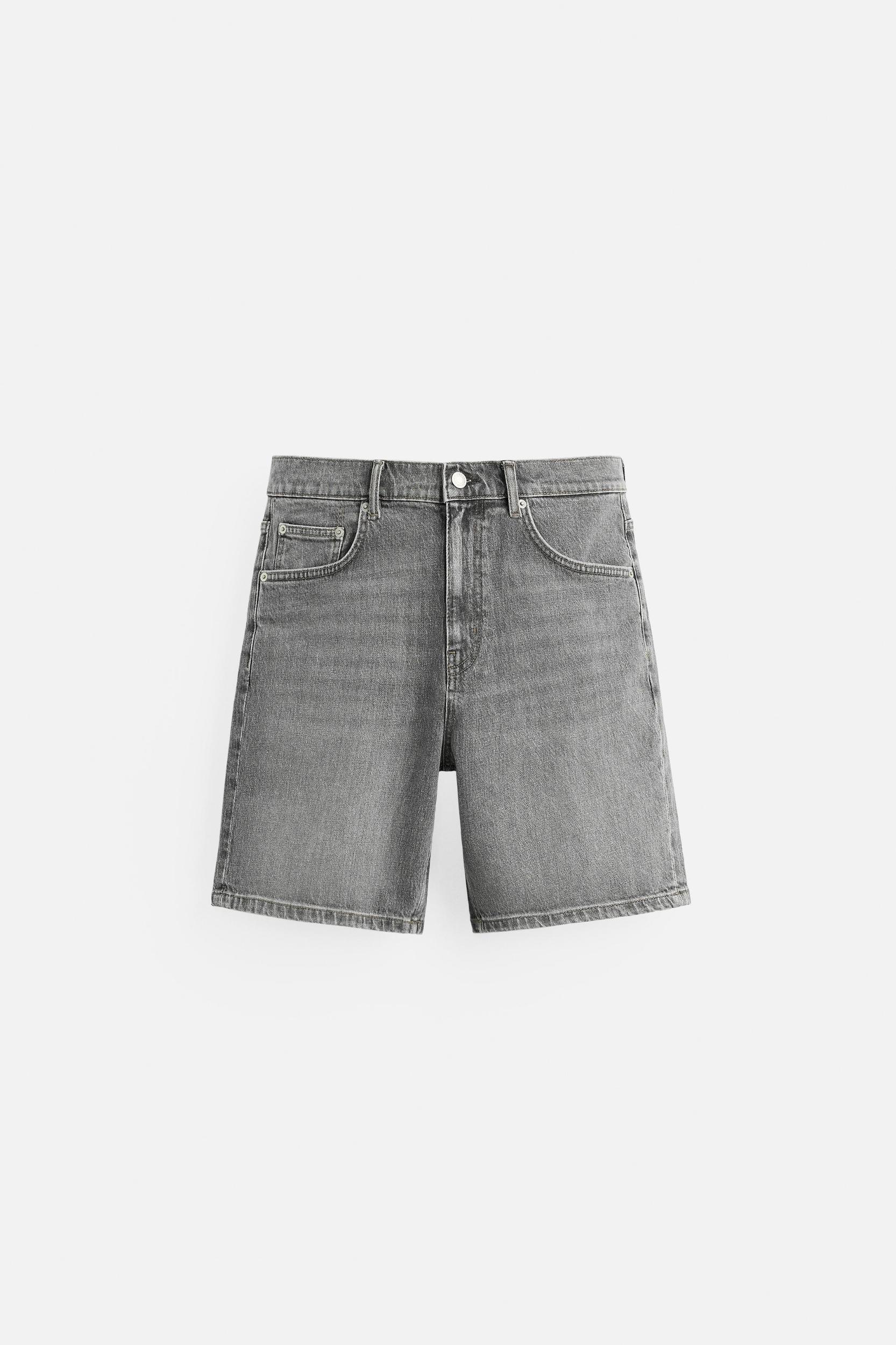 REGULAR FIT DENIM SHORTS Product Image