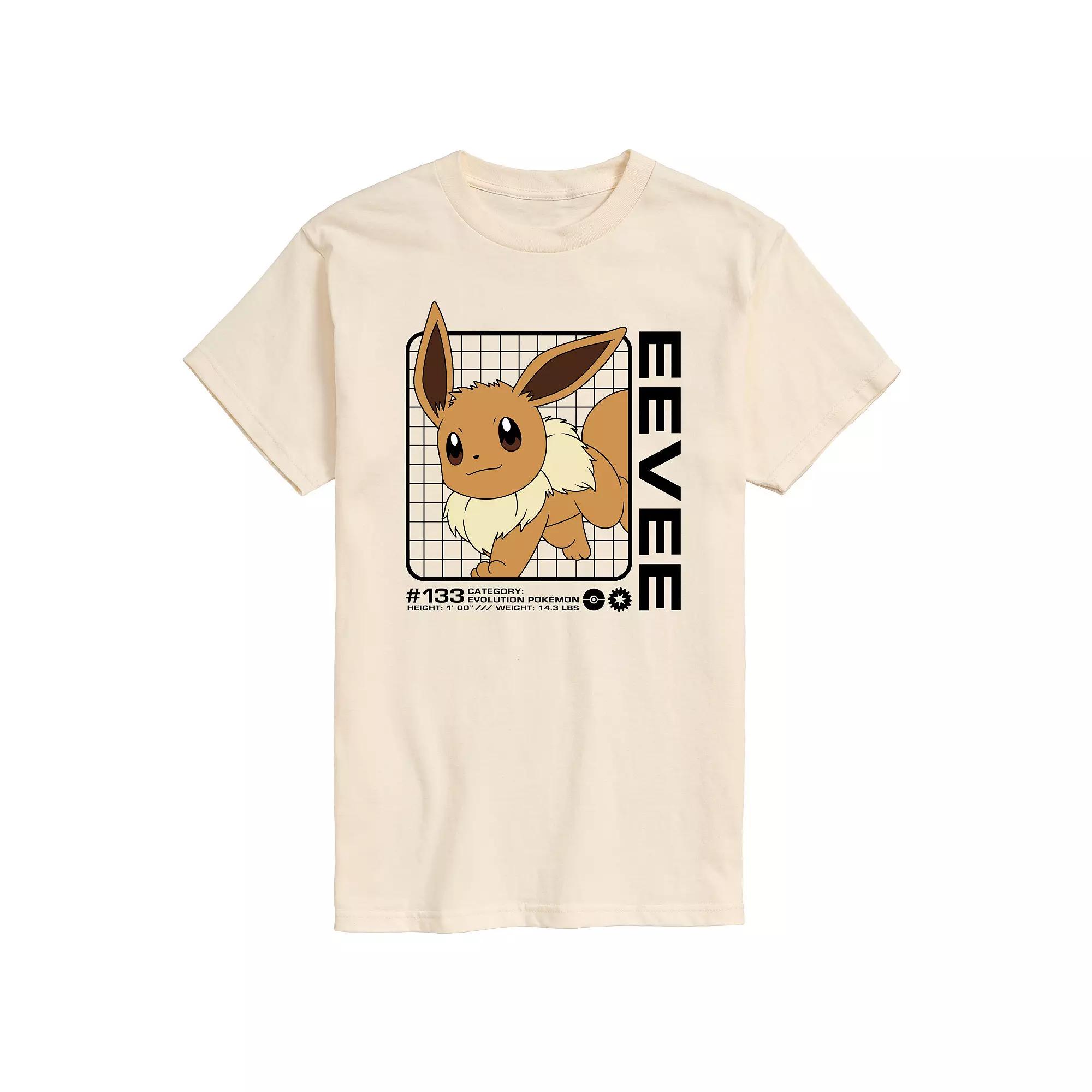 Men's Pokemon Eevee Stats Graphic Tee,  Product Image