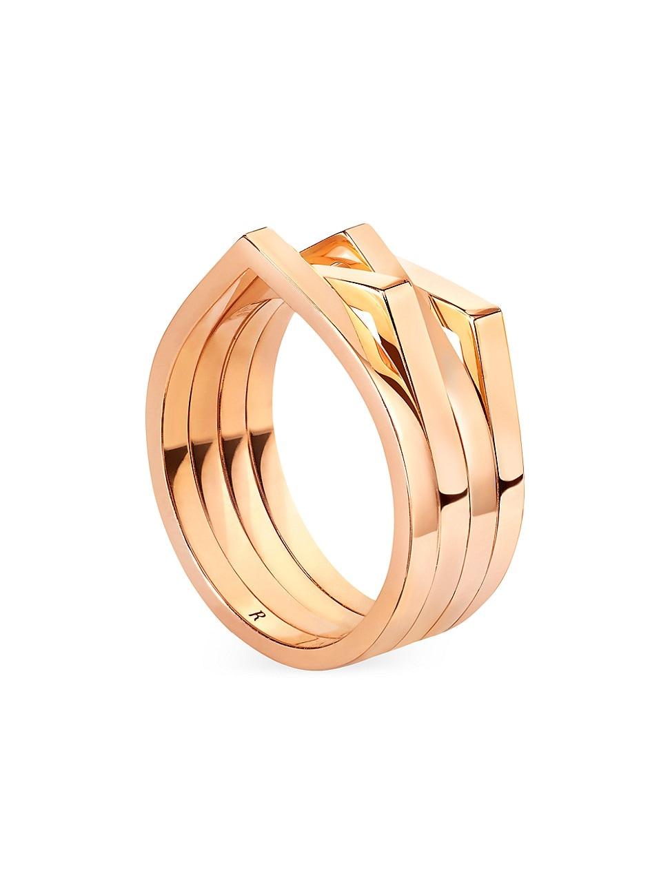 Womens Antifer 18K Gold Four-Row Ring Product Image