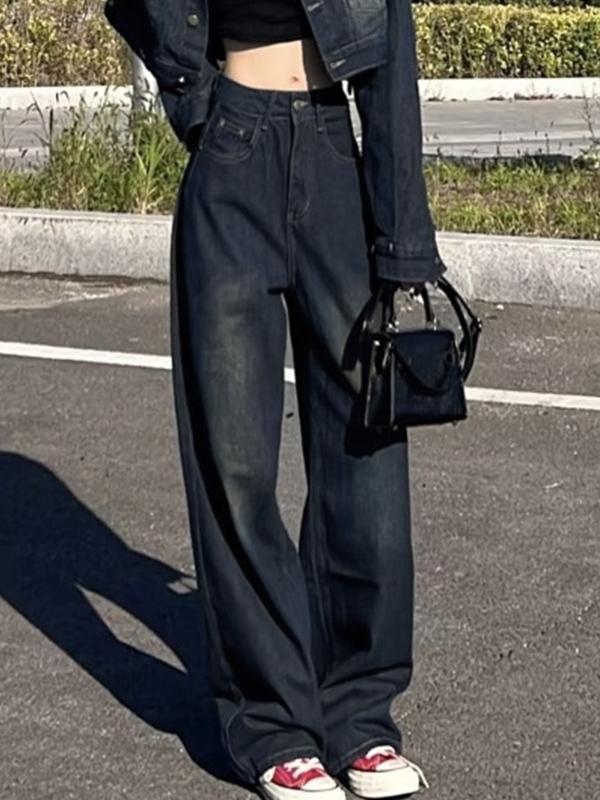 Vintage Distressed High Rise Boyfriend Jeans Product Image