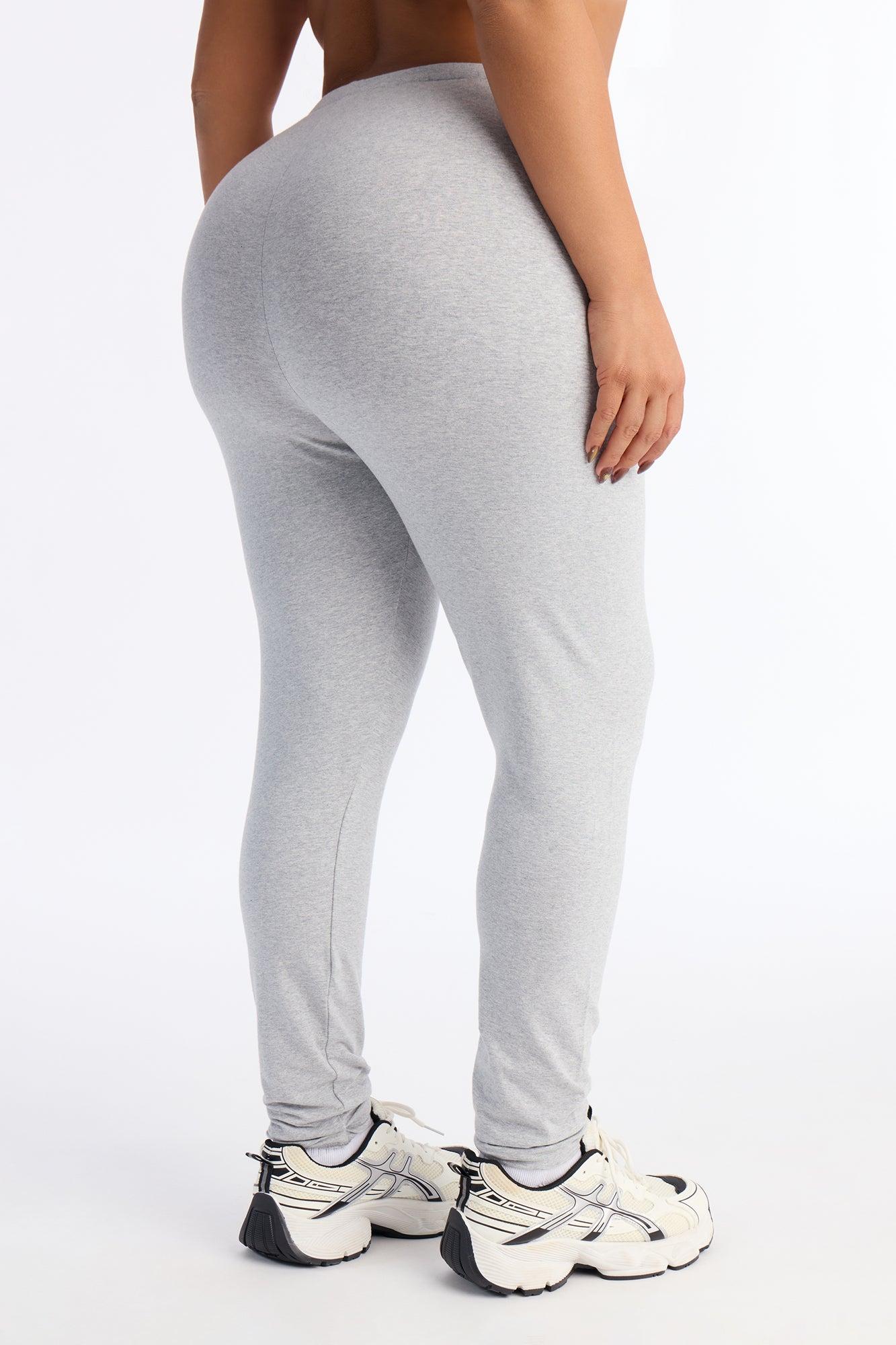 Quinn Mid Rise Every Day Cotton Legging 29″ - Heather Grey Female Product Image