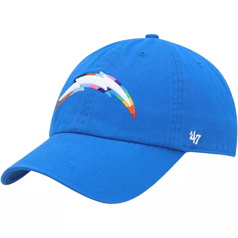 Men's '47 Powder Blue Los Angeles Chargers Pride Clean Up Adjustable Hat, Light Product Image