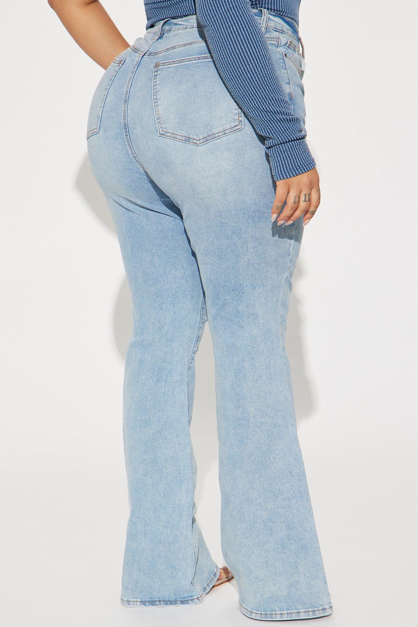 It's Apparent Stretch Flare Jeans - Medium Wash Product Image