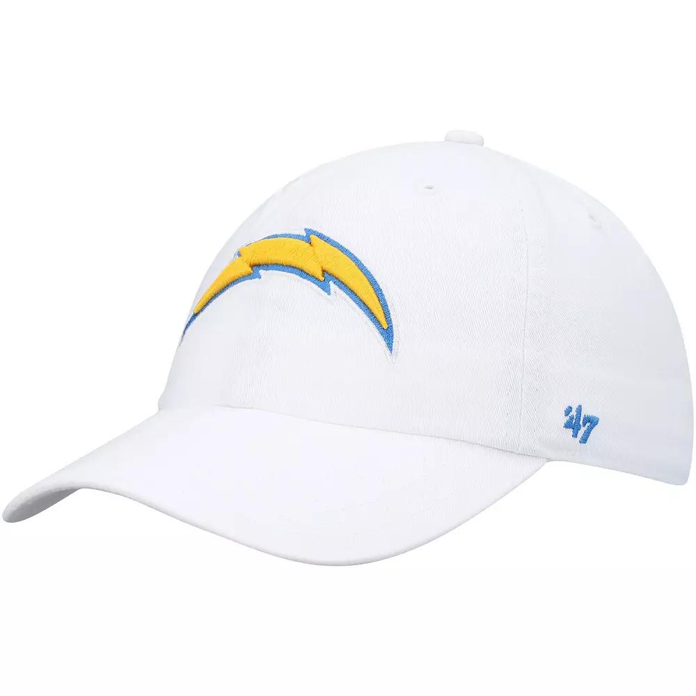 Men's '47 White Los Angeles Chargers Clean Up Adjustable Hat Product Image