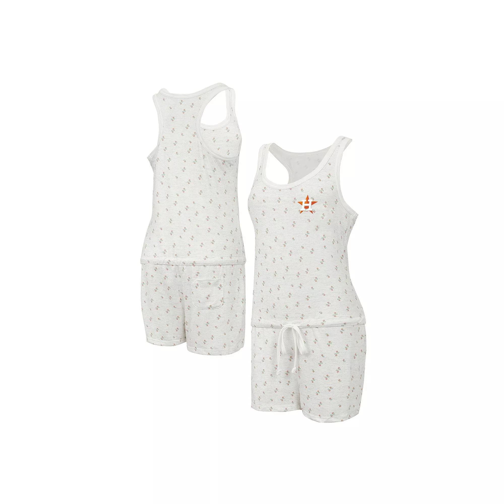 Women's Concepts Sport Cream Houston Astros Gardner Hacci Knit Romper,  Product Image