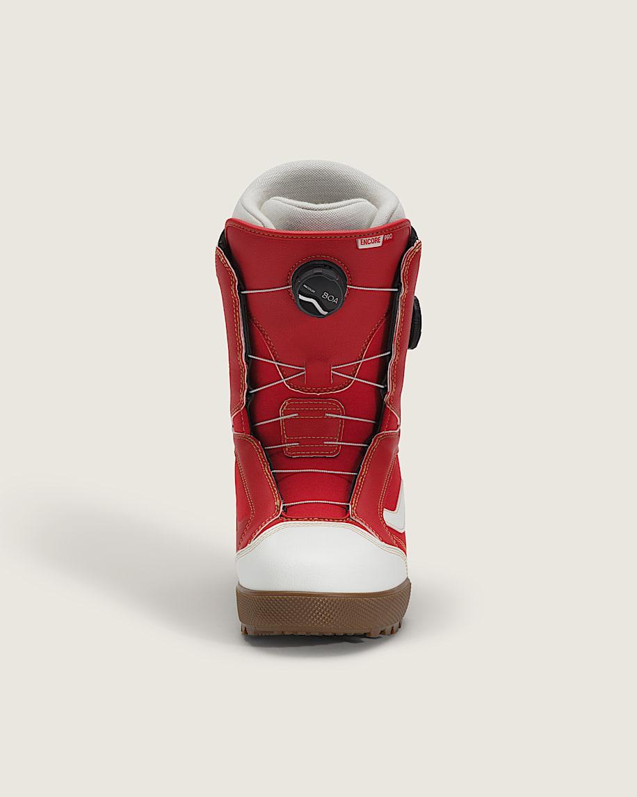 Women's Encore Pro X Mia Brookes Snowboard Boot in Racing Red / Marshmallow White| Vans US Product Image