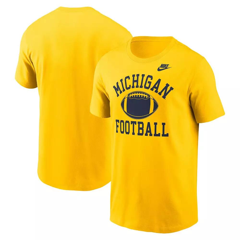 Men's Nike Maize Michigan Wolverines Legacy Football Icon T-Shirt,  Product Image