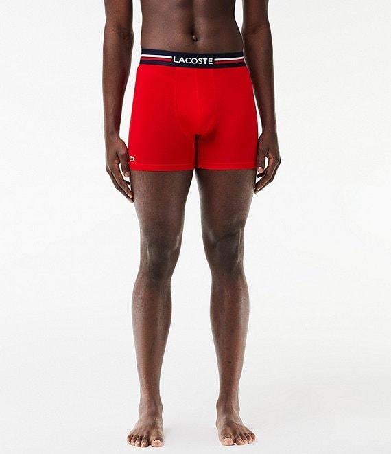 Lacoste French Flag 5#double; Inseam Boxer Briefs 3-Pack Product Image