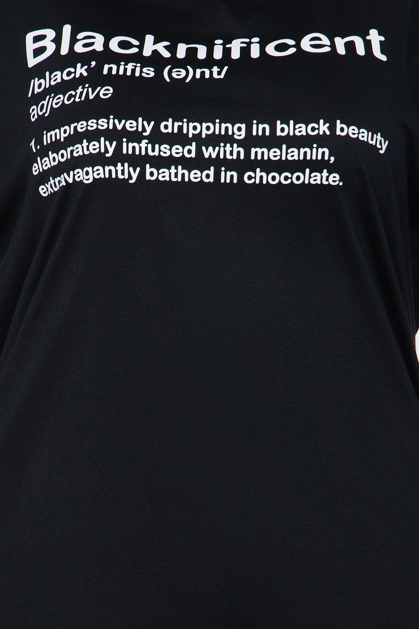 Blacknificent Oversized Tee - Black Product Image