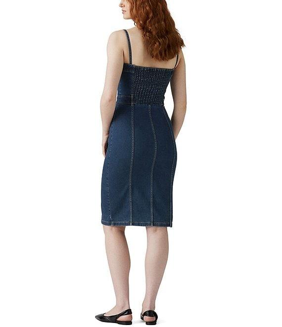 Levi's® Sleeveless Bustier Slim Fit Midi Denim Dress Product Image