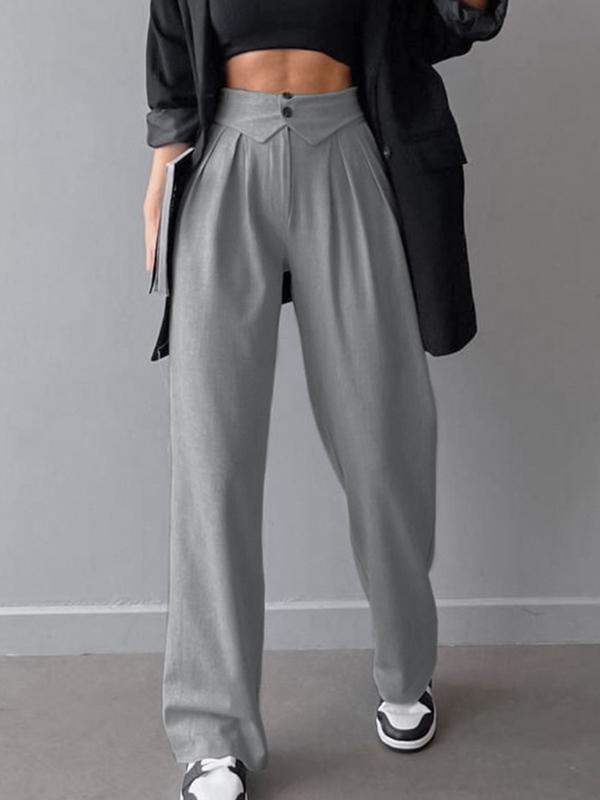 High Rise Pleated Tailored Pants Product Image