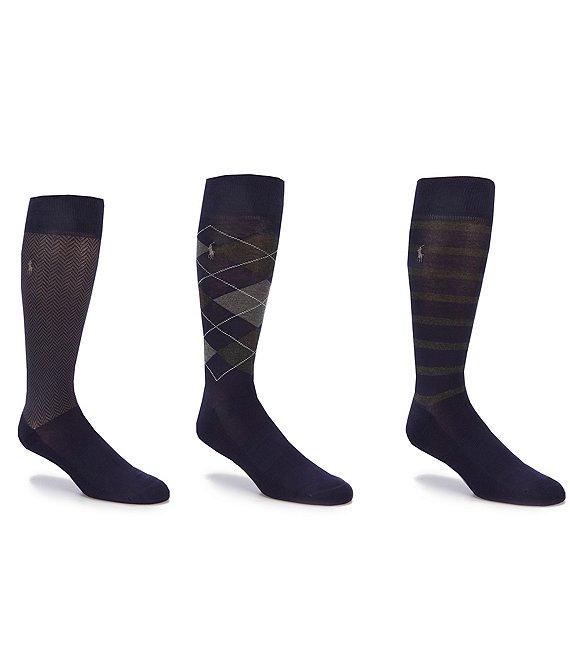 Polo Ralph Lauren Argyle Crew Socks 3-Pack Product Image