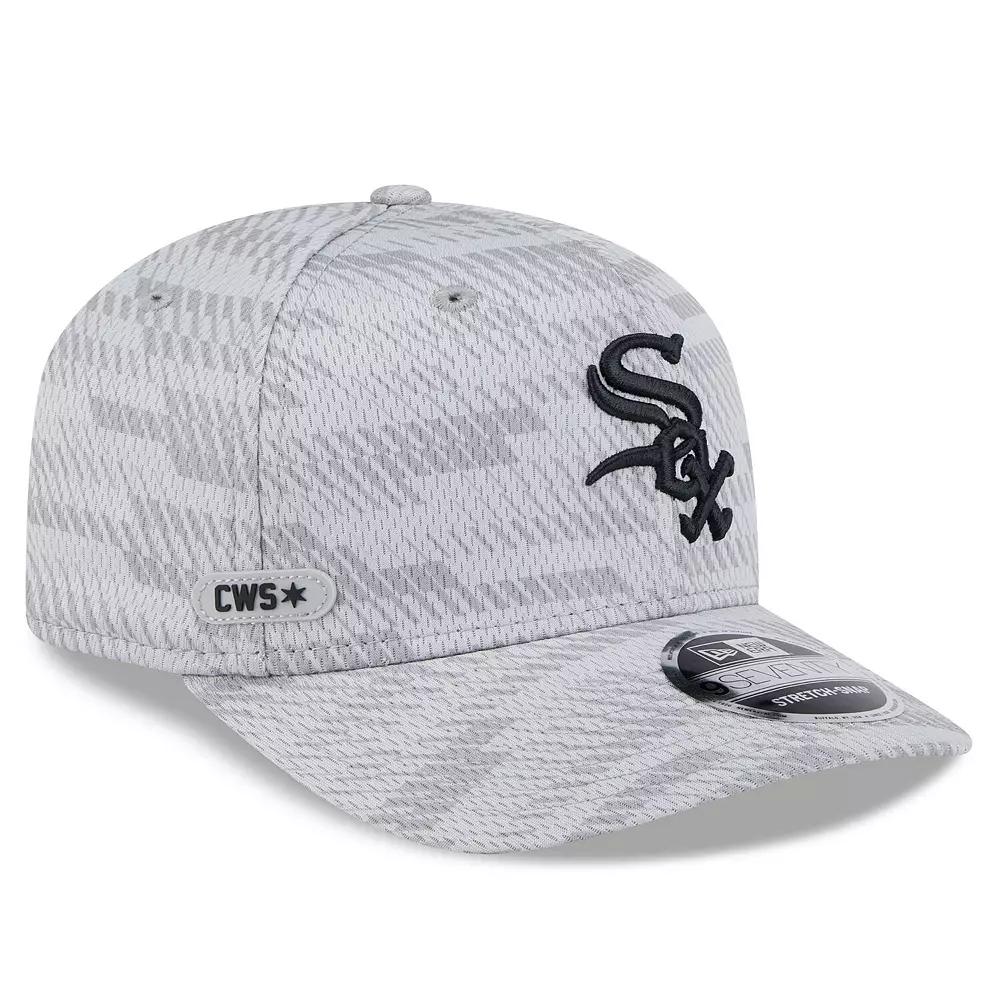 Men's New Era Gray Chicago White Sox 2025 MLB Clubhouse 9SEVENTY Stretch-Snap Hat, Grey Product Image