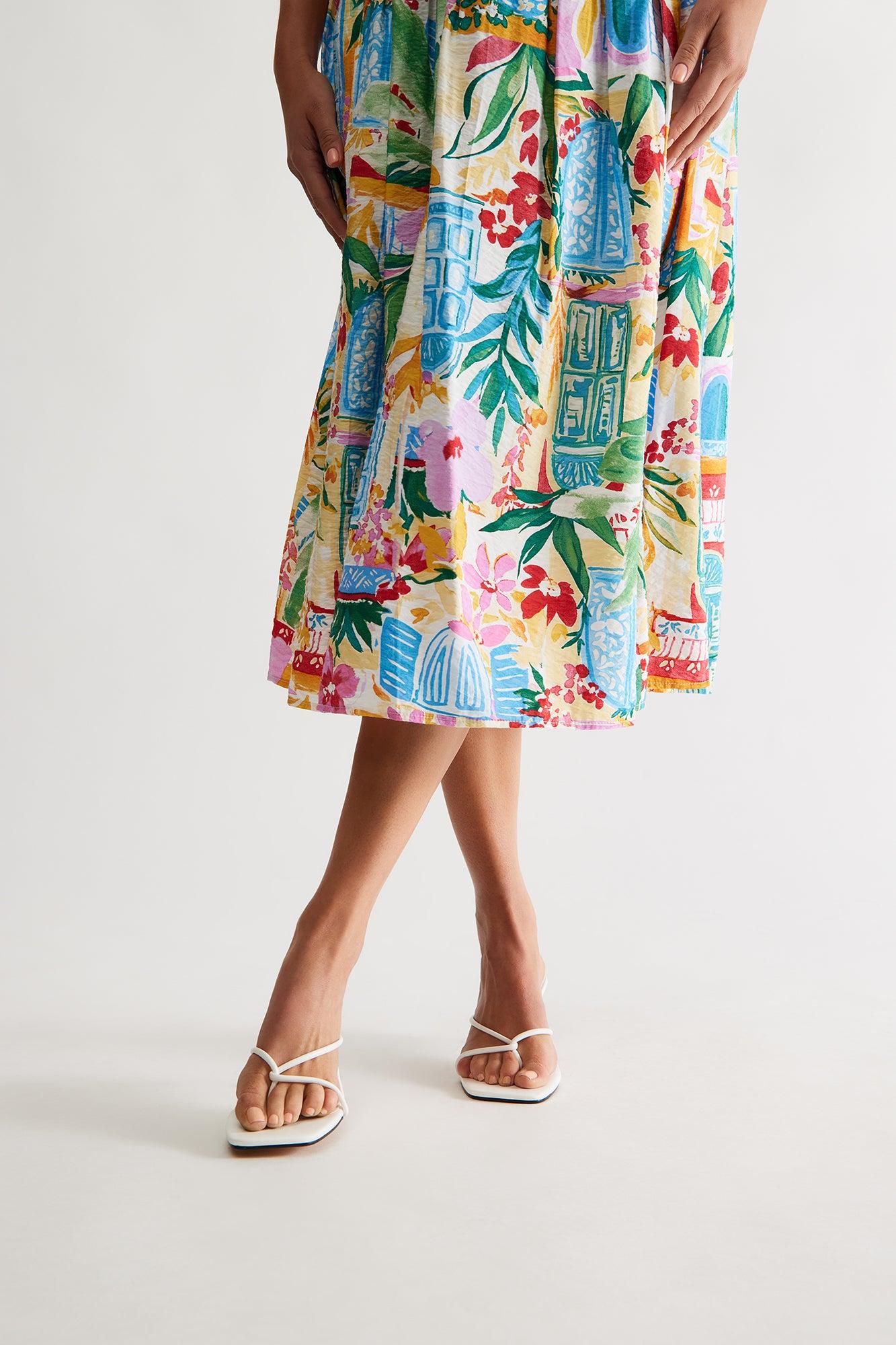 Berry Faux Leather Thong Mules - White Product Image