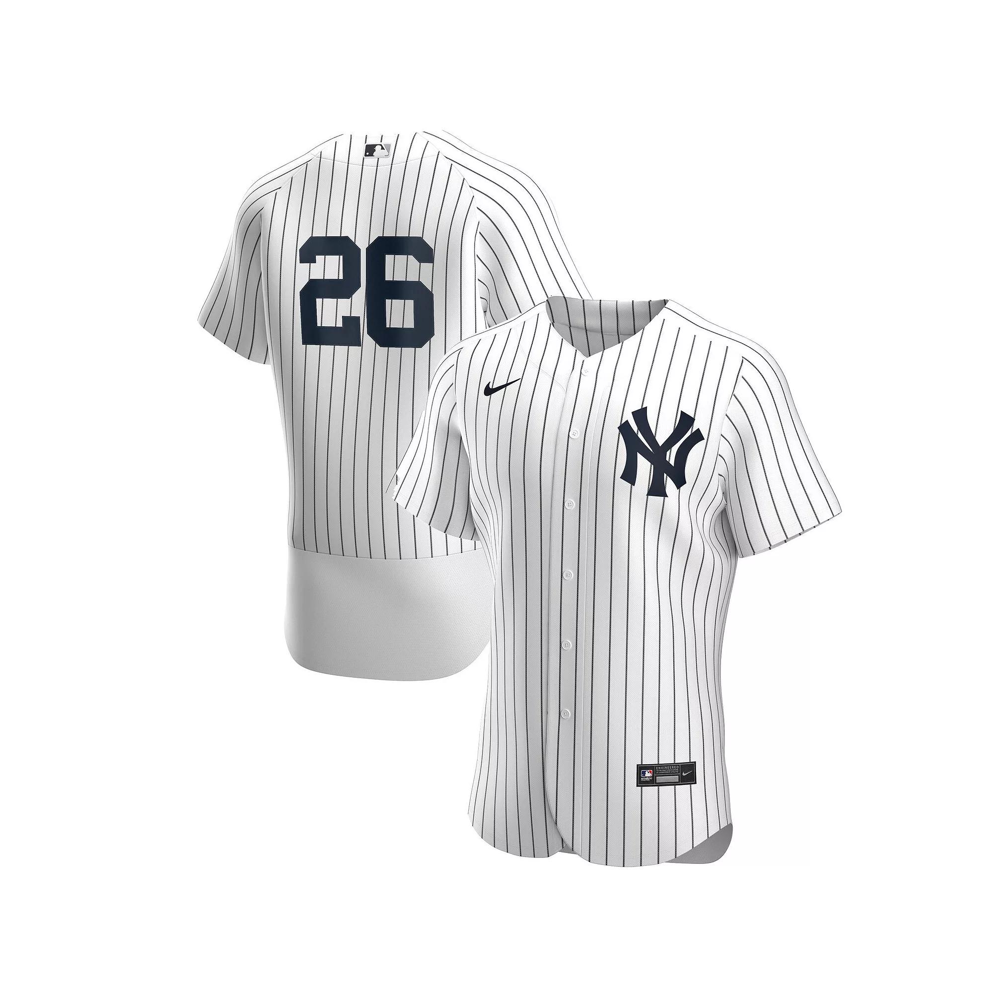Men's Nike DJ LeMahieu White/Navy New York Yankees Home Authentic Player Jersey,  Product Image