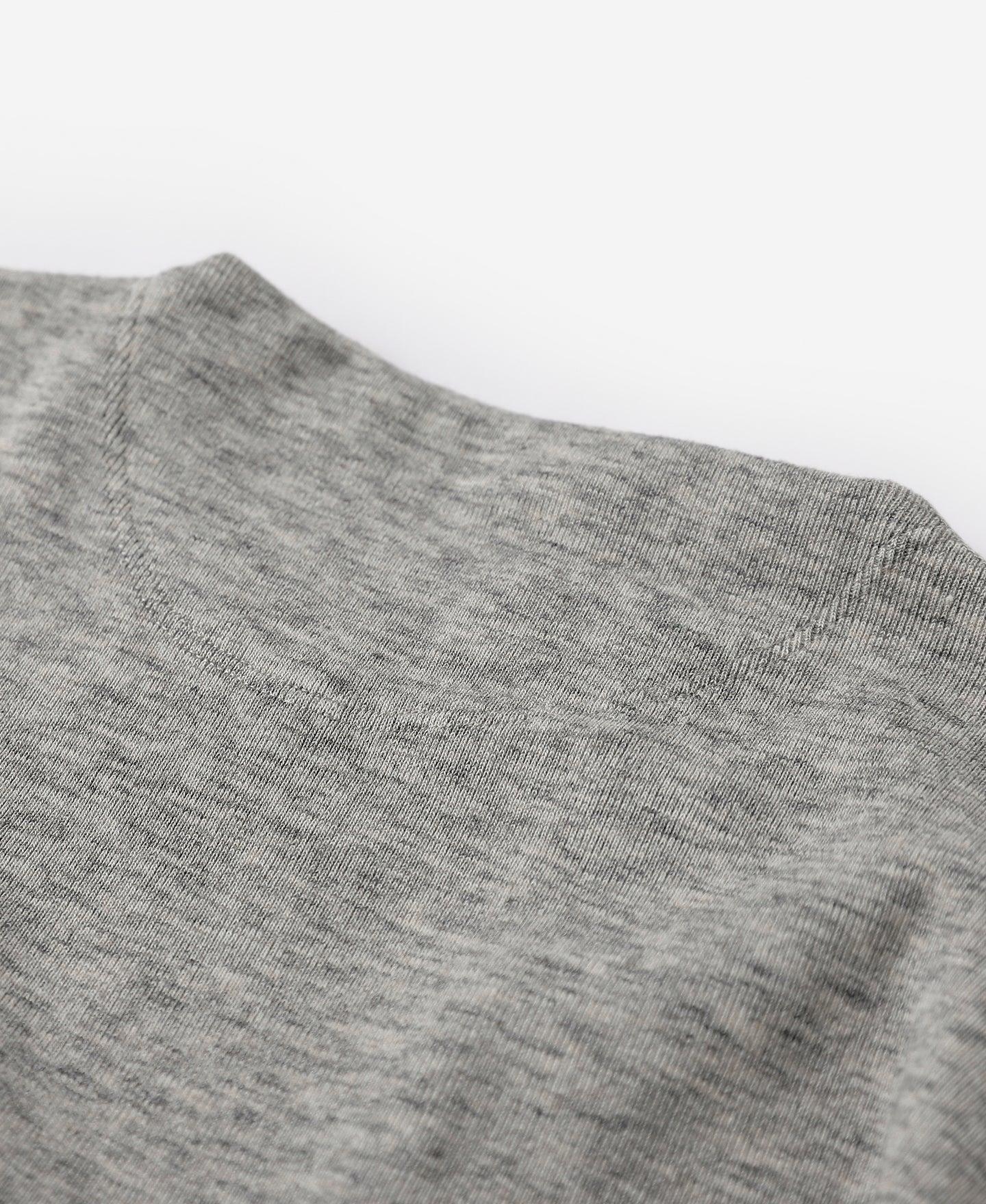 14 oz Side Closing Henley Shirt - Gray Product Image