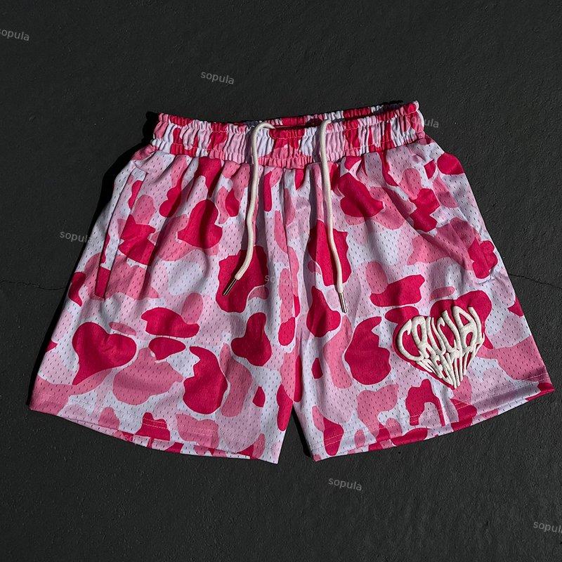 Camo Puff Printed Mesh Shorts Product Image