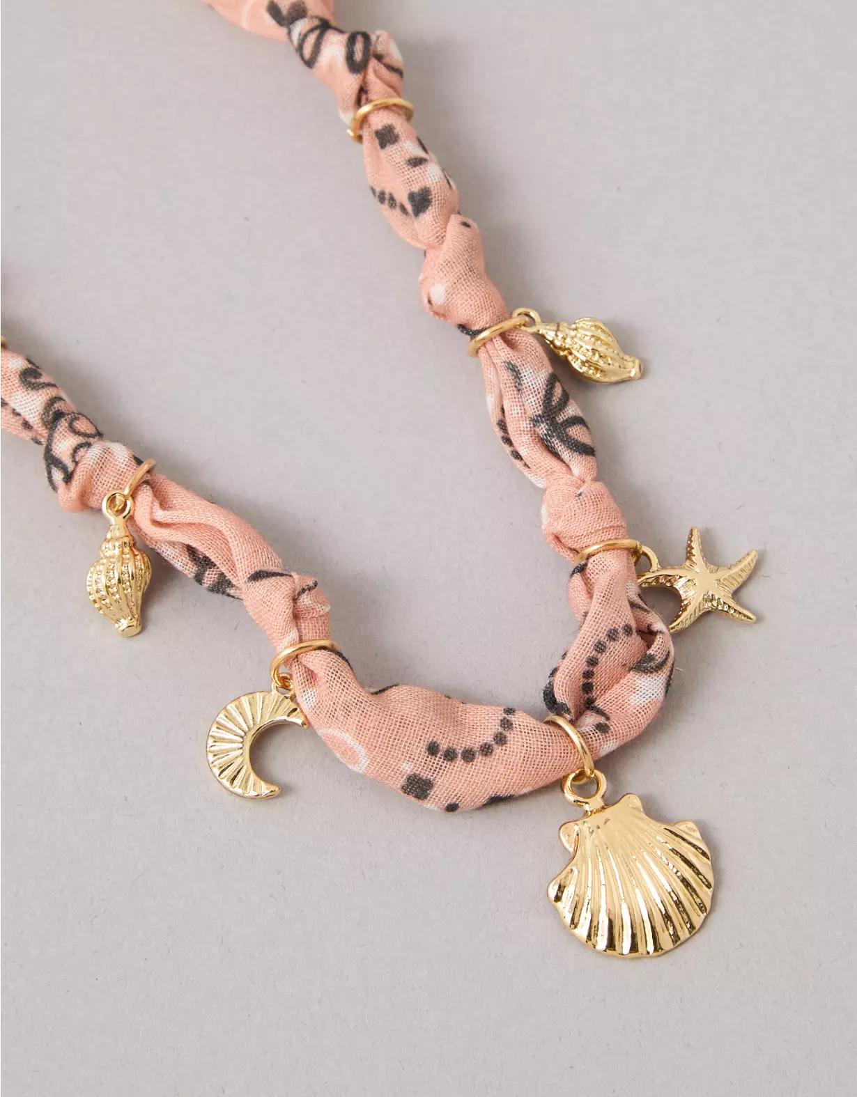 AEO Fabric Charm Necklace Product Image