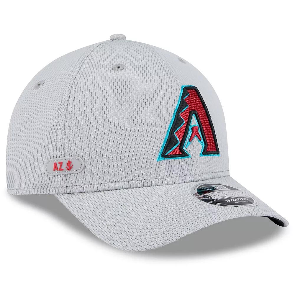 Men's New Era Gray Arizona Diamondbacks 2025 MLB Clubhouse 9FORTY M-Crown Adjustable Hat, Grey Product Image