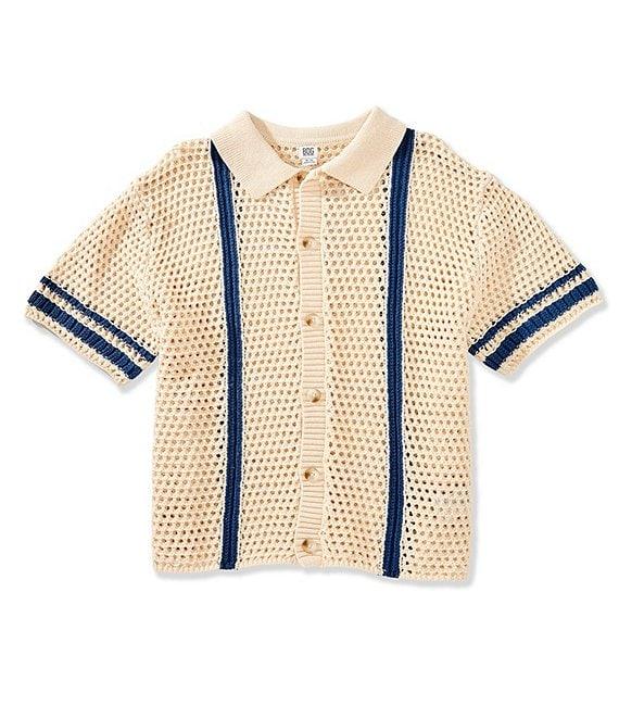 BDG Urban Outfitters Short Sleeve Knit Crochet Shirt Product Image