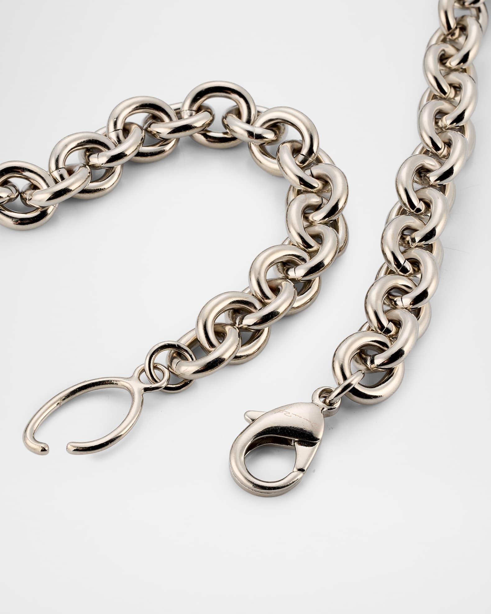 Round Rhinestone Statement Necklace Product Image