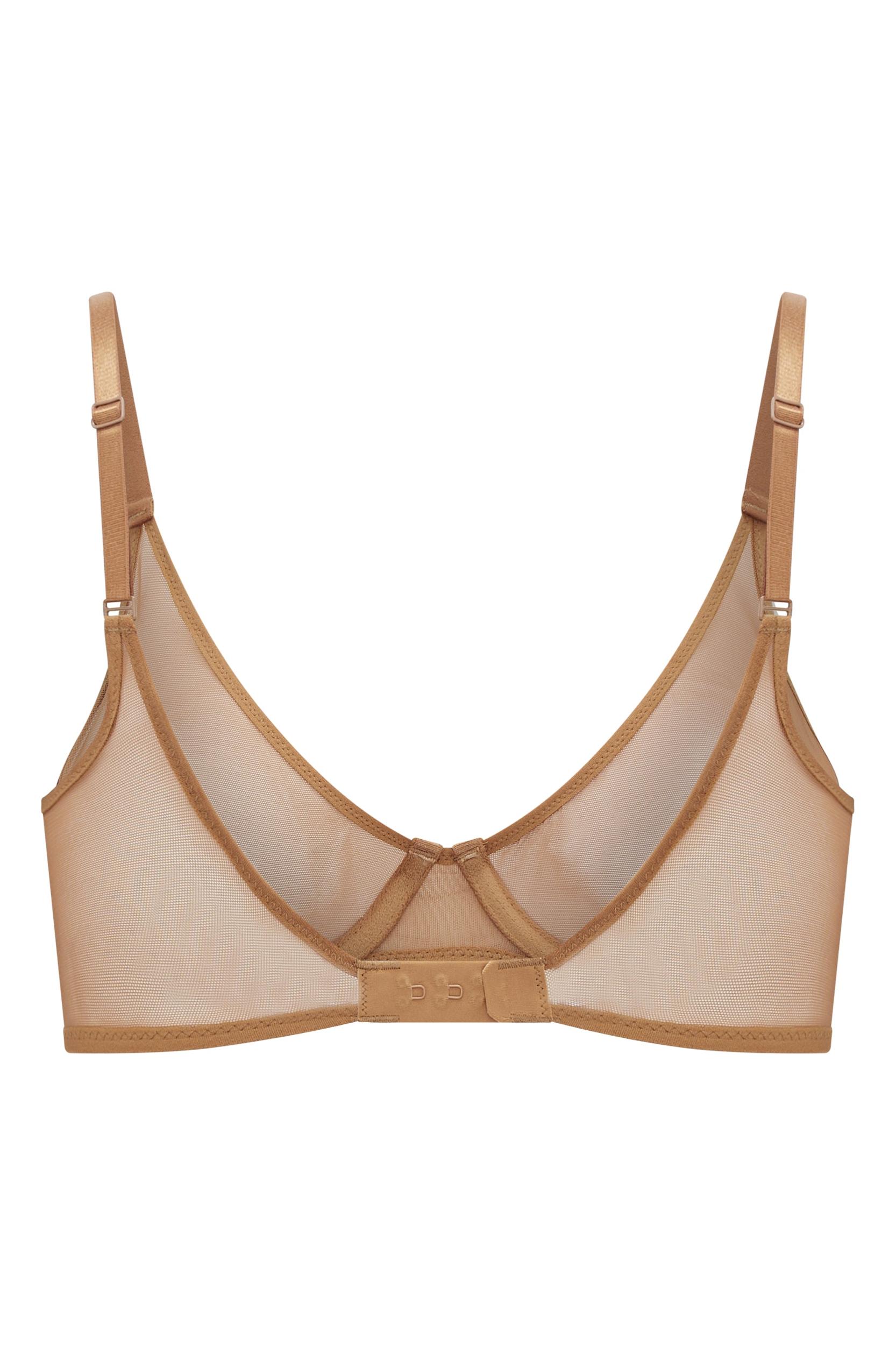 Soft Mesh Thong in Almond Product Image