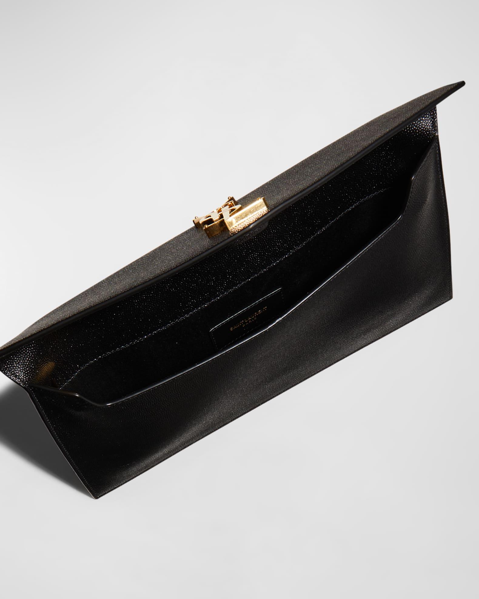 Uptown YSL Pouch in Grained Leather Product Image