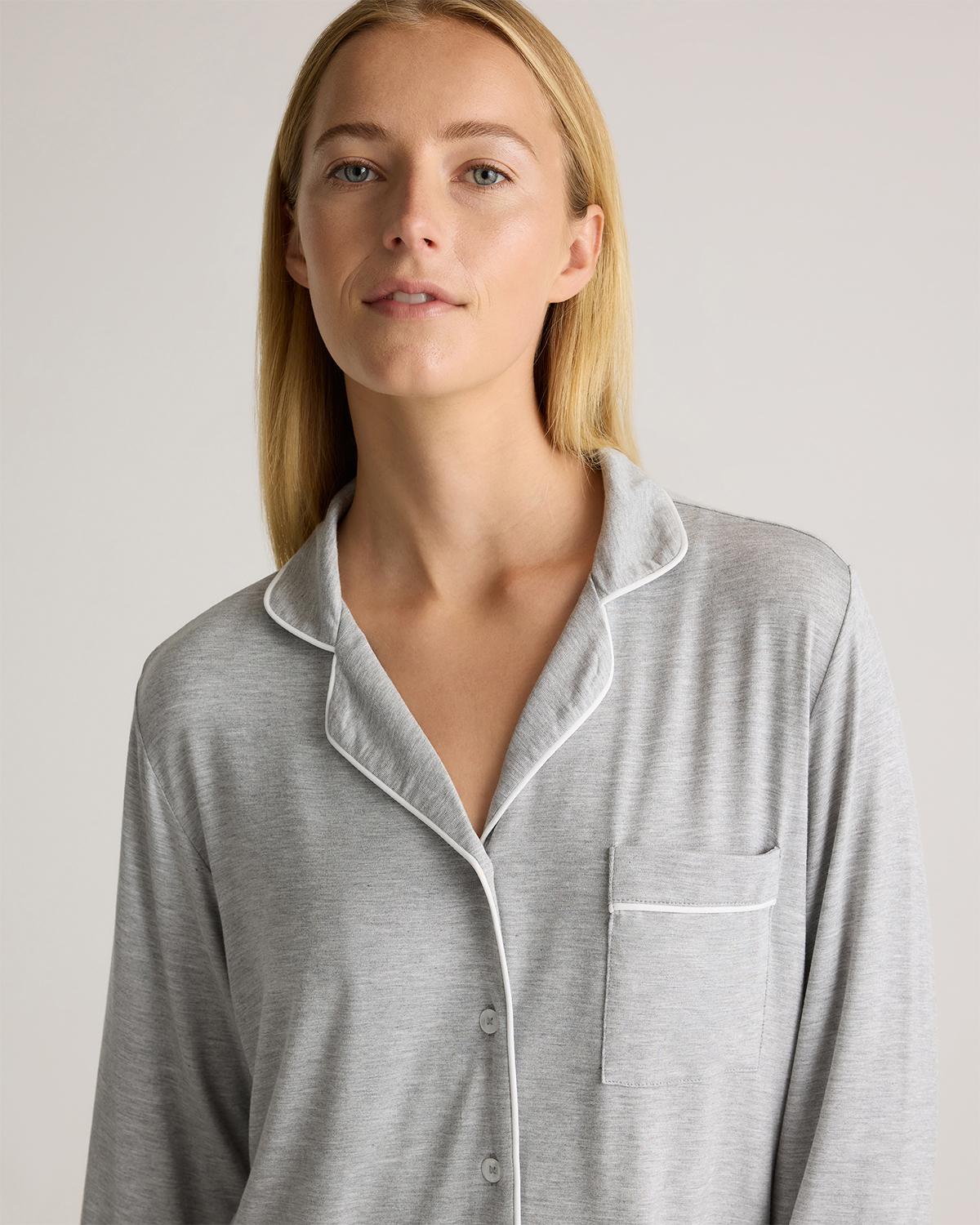 Quince | Women's Bamboo Jersey Long Sleeve Pajama Set Product Image