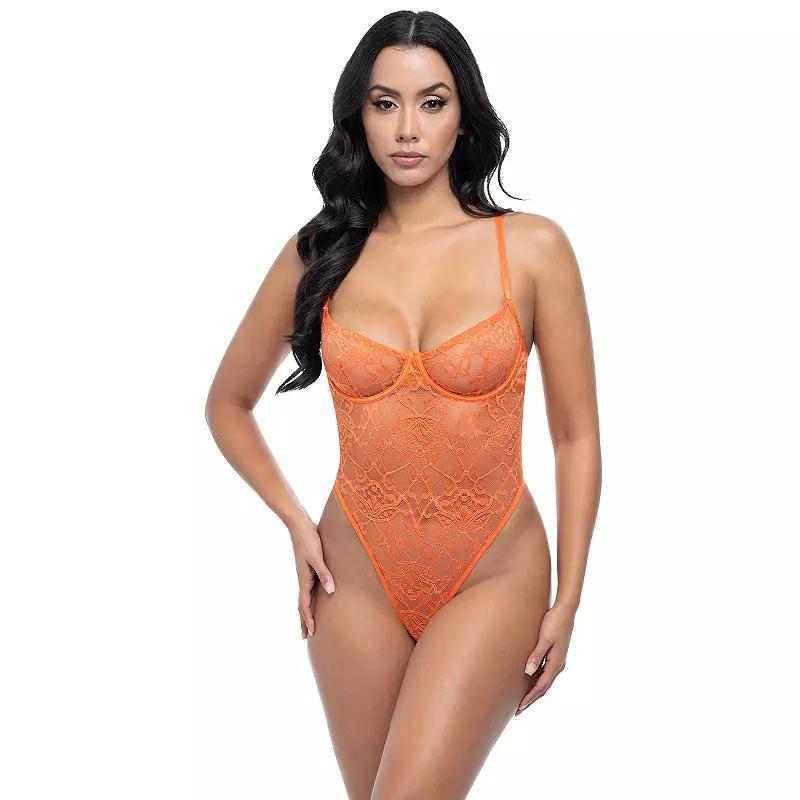 Oh La La Cheri Raedan Teddy Lingerie 51-12024, Women's, Size: Small-Medium, Dragon Red Product Image