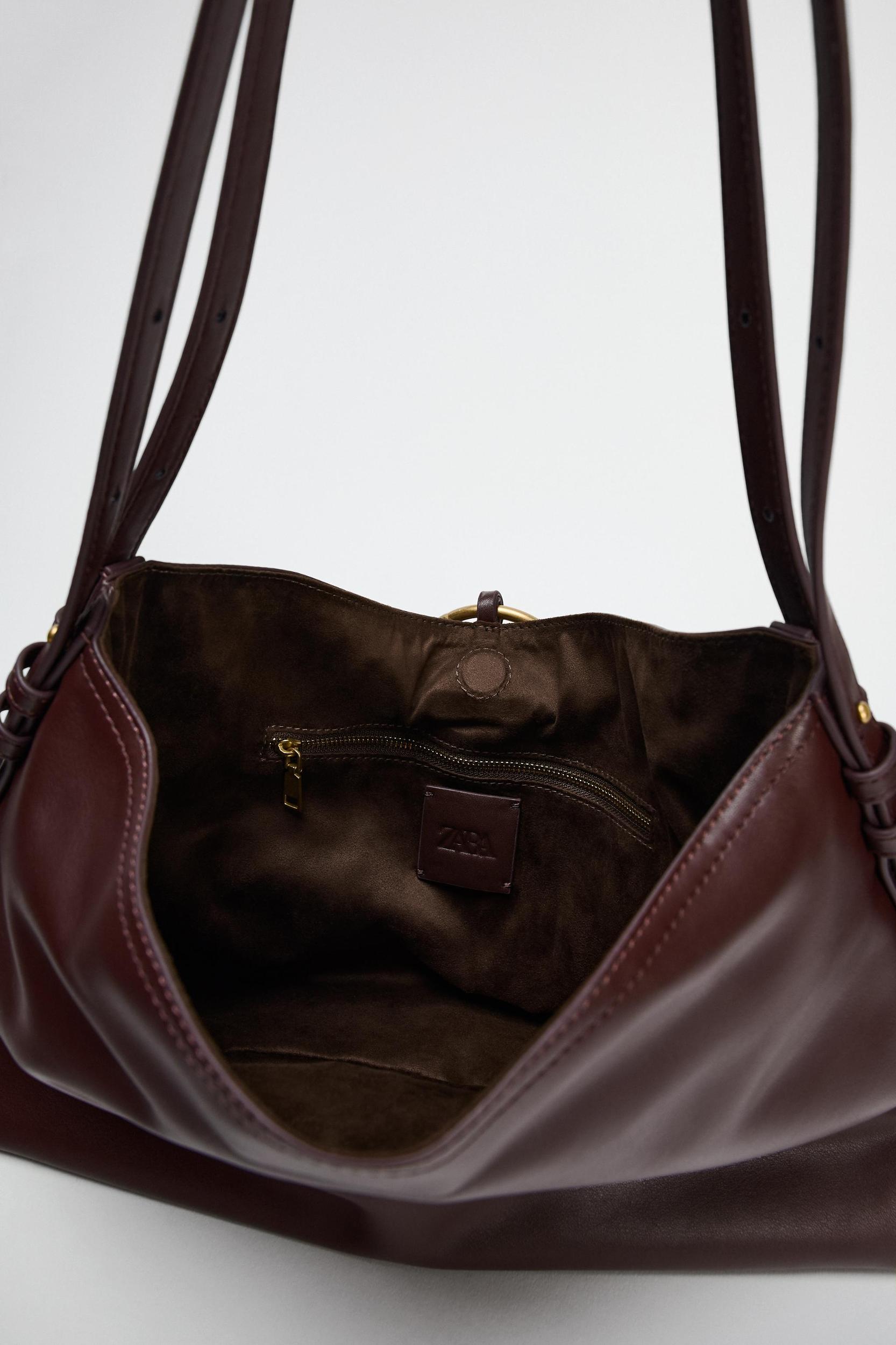 METAL DETAIL SHOULDER BUCKET BAG Product Image