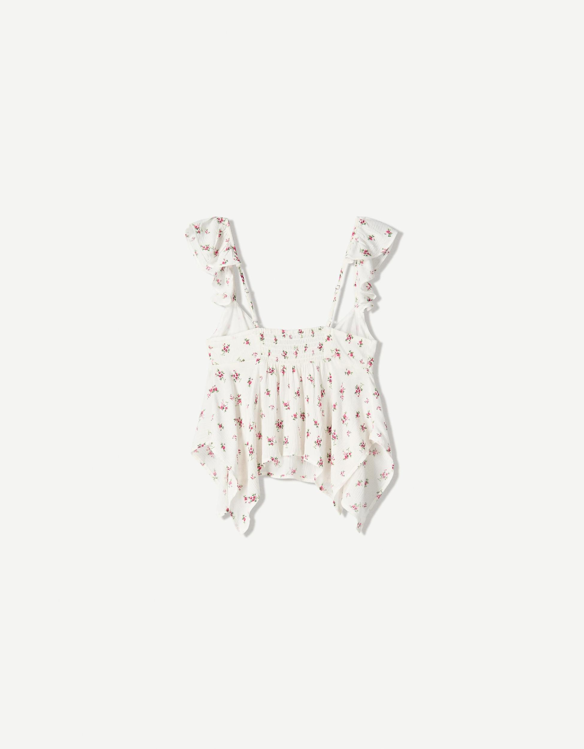 Textured printed blouse Product Image