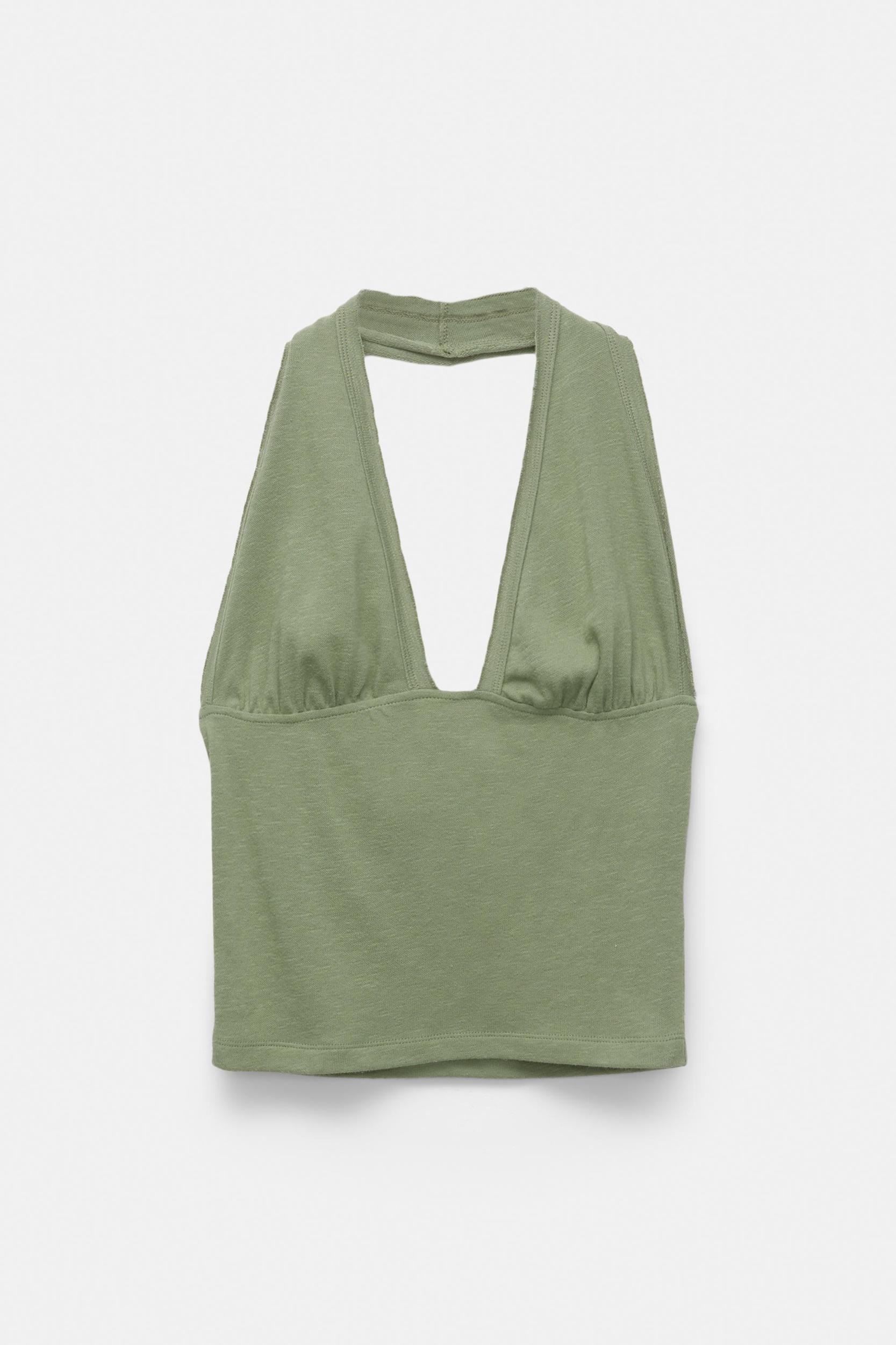 Fitted halter top Product Image