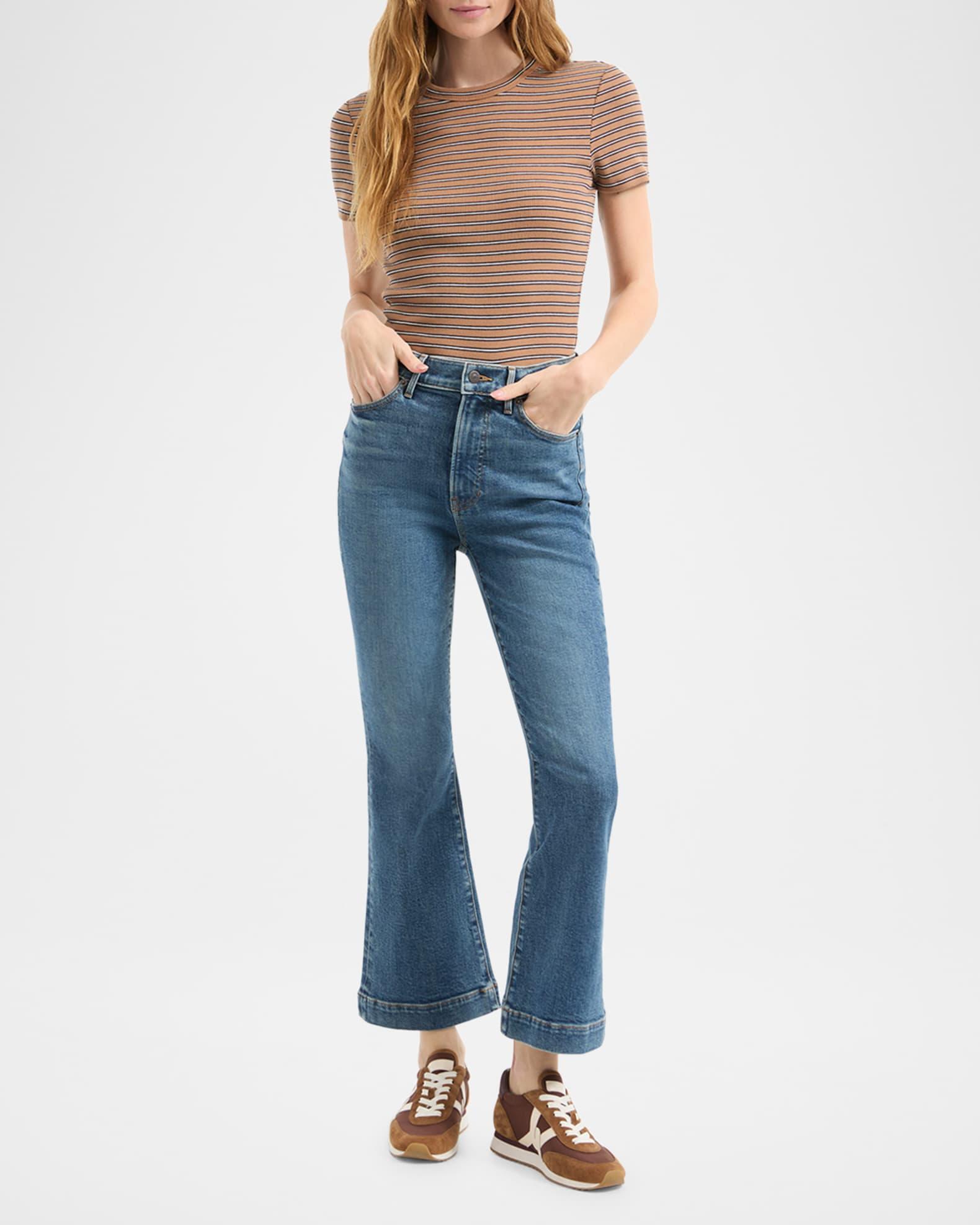 Carson High-Rise Ankle Flare Jeans Product Image